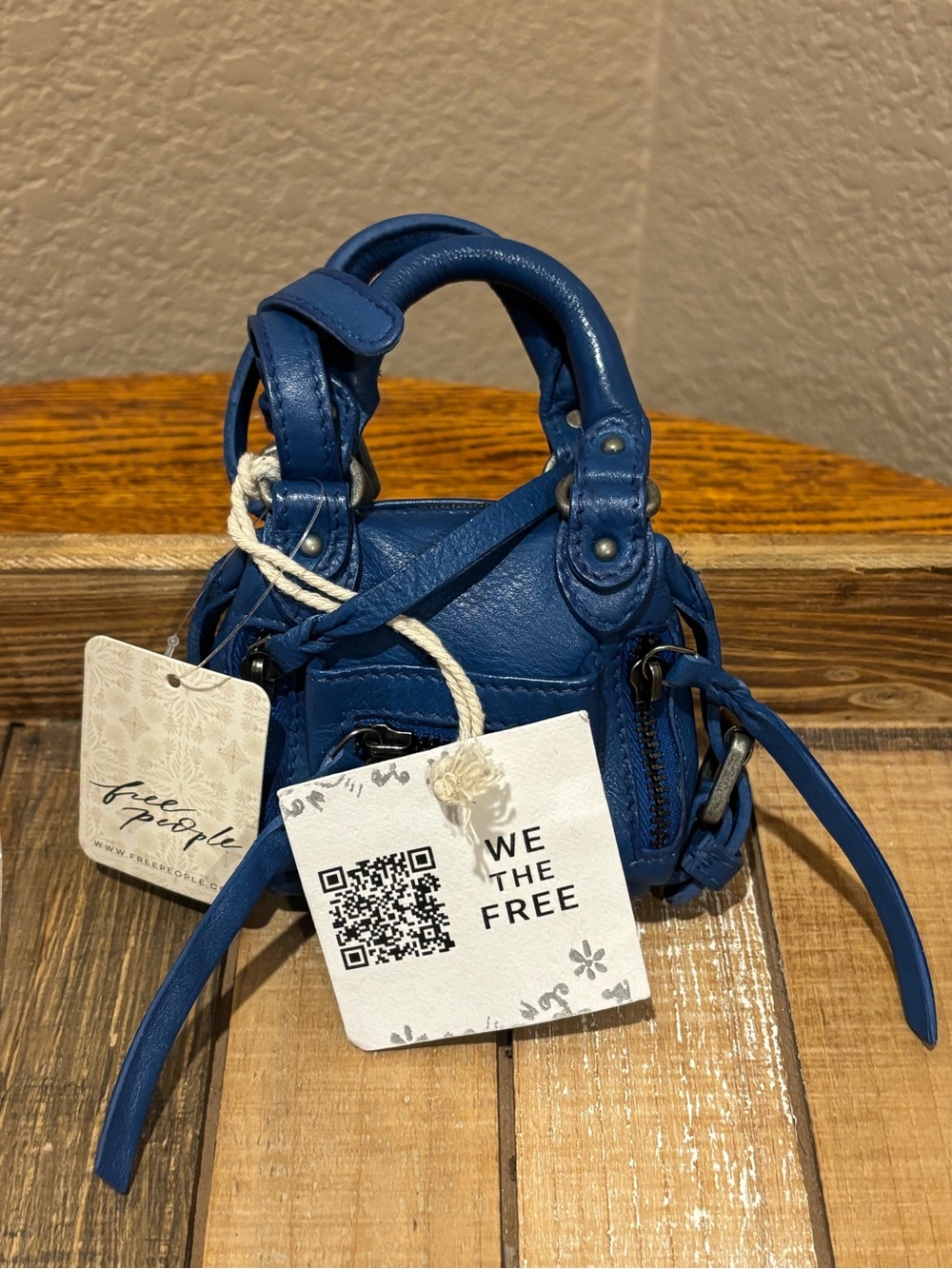 Free People We The Free Micro Emerson Mini Bag Charm | Santorini Blue